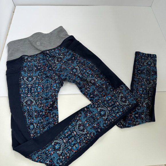 ATHLETA Leggings Tights Tapestry Chaturanga Town High Rise Workout XS #34349034 - Picture 4 of 6